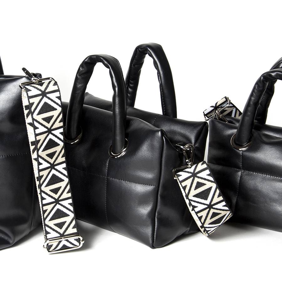 Laura Di Maggio GIOY BIG – Tote Bag In Nappa Trapuntata Nera