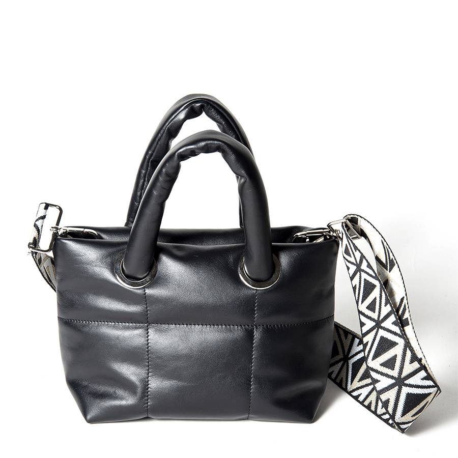 Laura Di Maggio GIOY – Tote bag in nappa trapuntata nera
