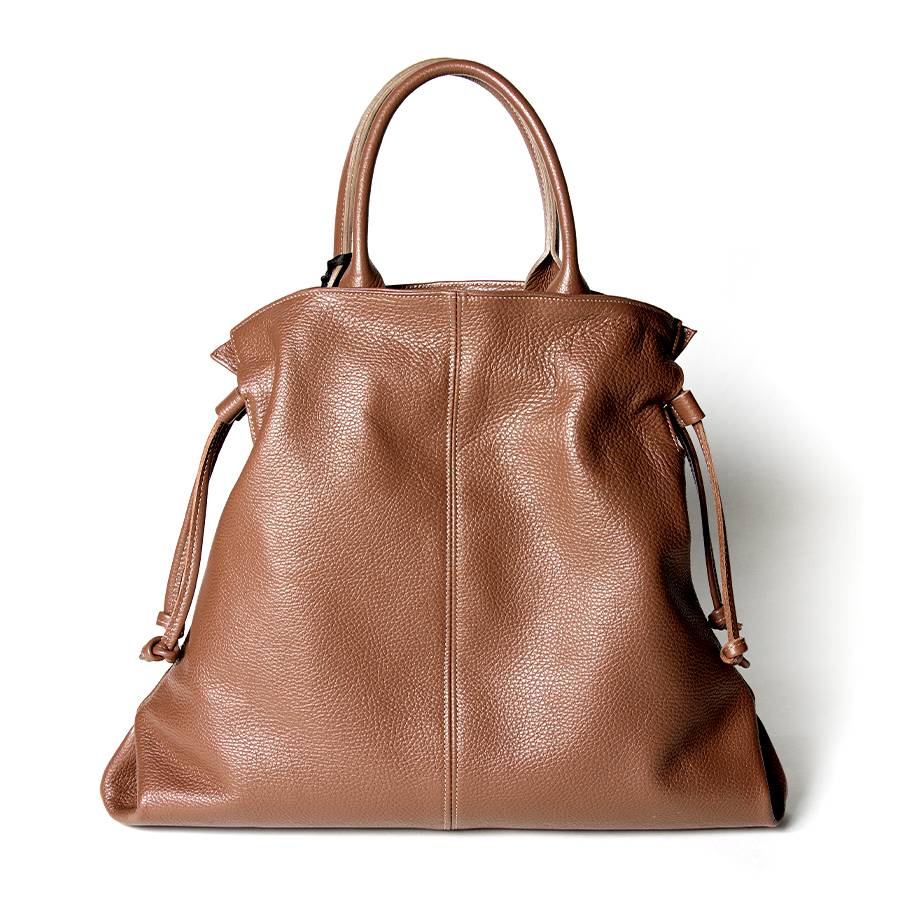 Laura Di Maggio GLORIA – borsa a sacco in pelle cuoio