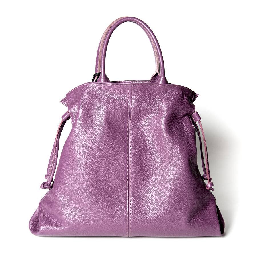 Laura Di Maggio GLORIA – borsa a sacco in pelle malva