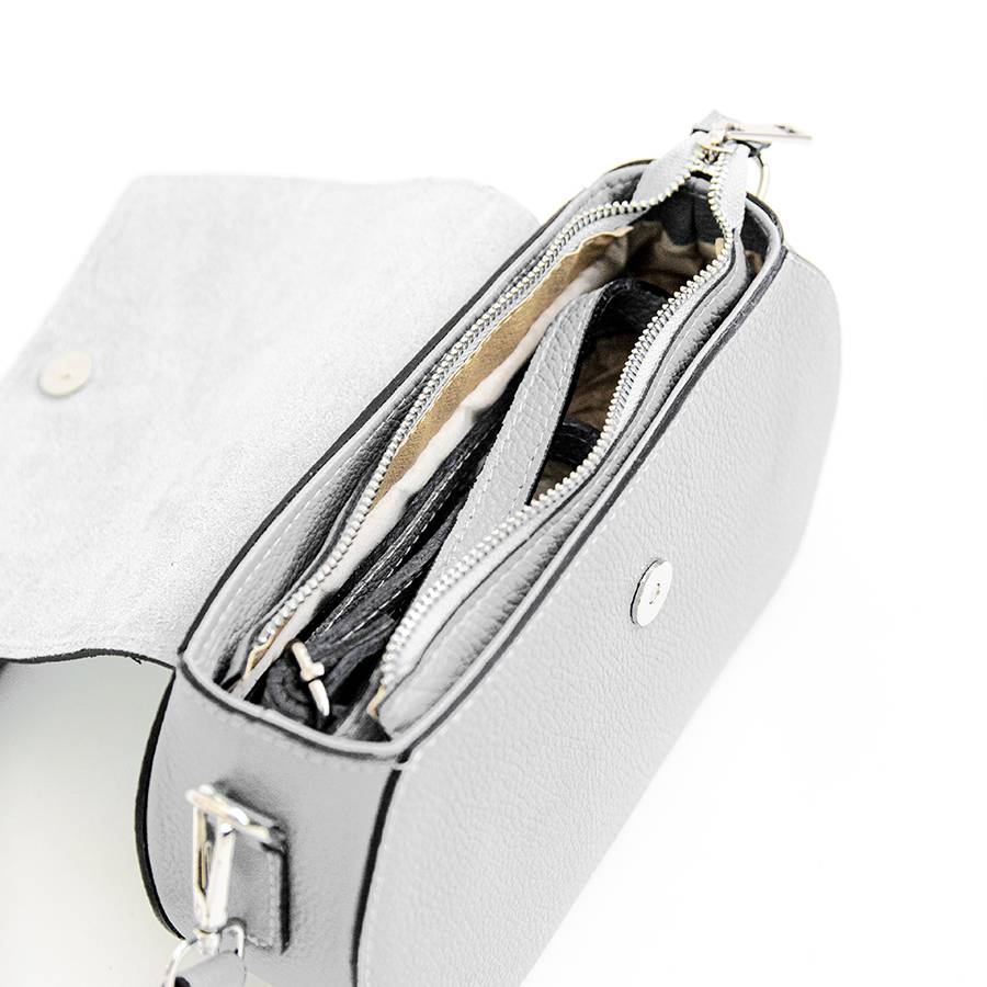 Laura Di Maggio HEDY – Postina Con Patta In Pelle Bianca