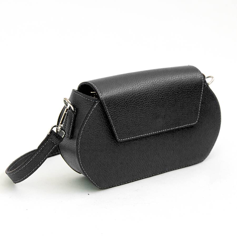 Laura Di Maggio HEDY – Postina Con Patta In Pelle Nera