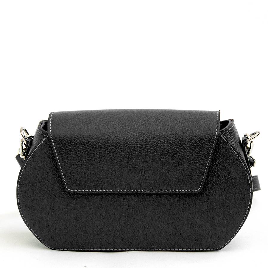 Laura Di Maggio HEDY – Postina con patta in pelle nera