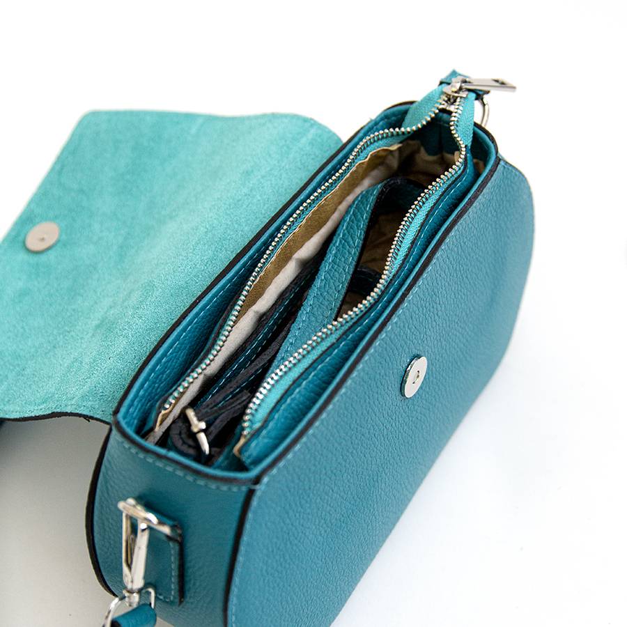 Laura Di Maggio HEDY – Postina Con Patta In Pelle Turchese