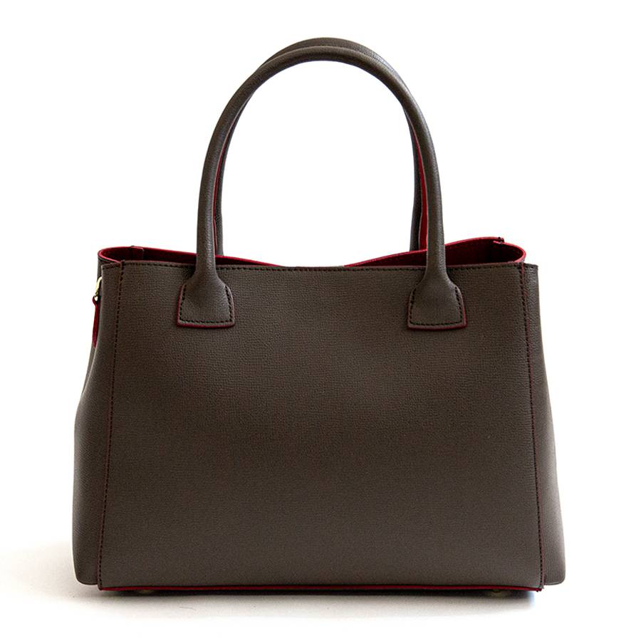 Laura Di Maggio IRINA – Tote in pelle testa di moro e interno rosso