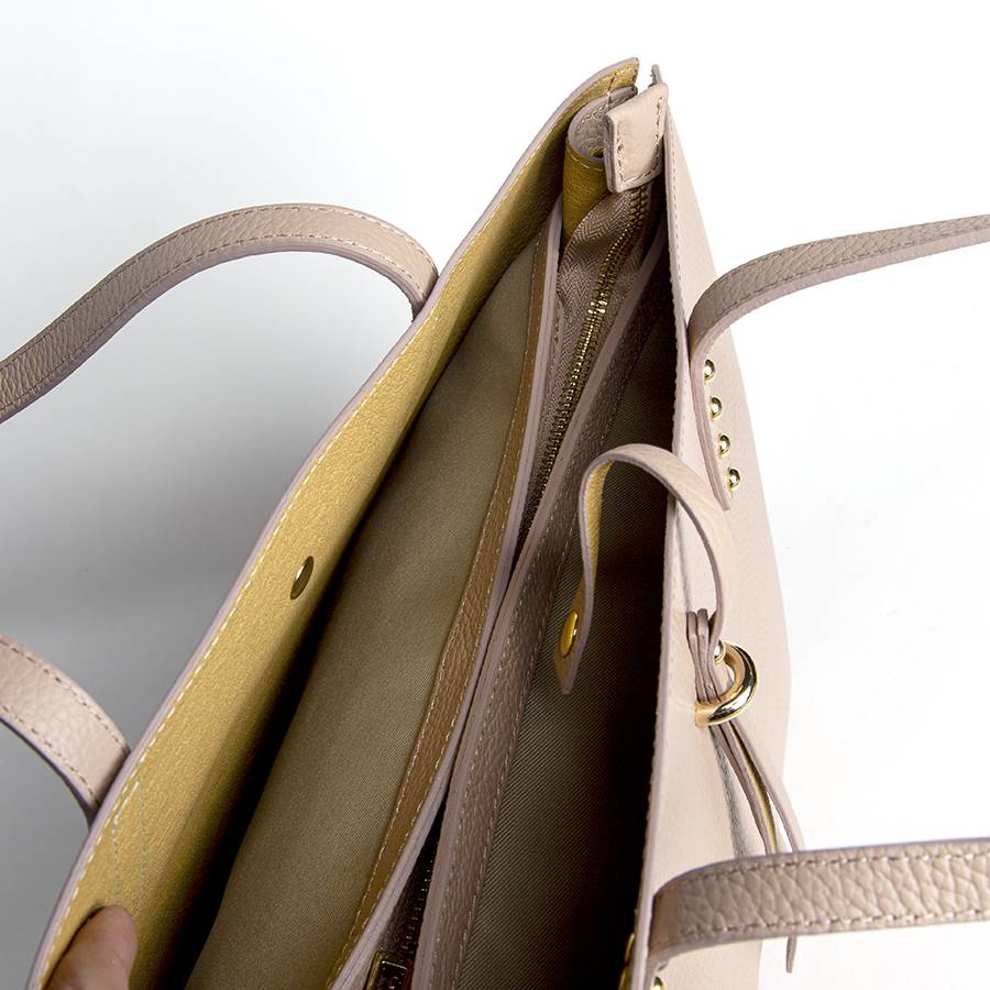 Laura Di Maggio JAMA – Shopping In Pelle Dollaro Rosa Cipria