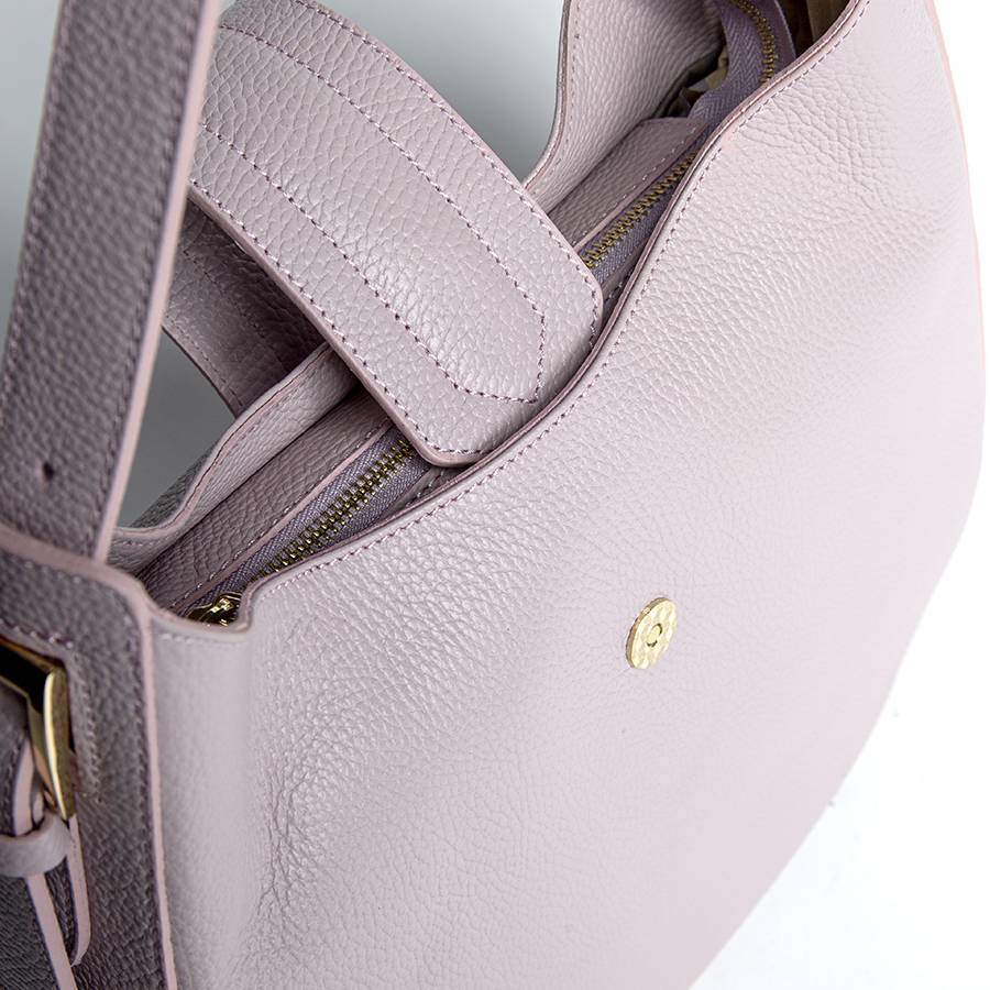 Laura Di Maggio JASMINE – Hobo Bag In Pelle Dollaro Orchidea