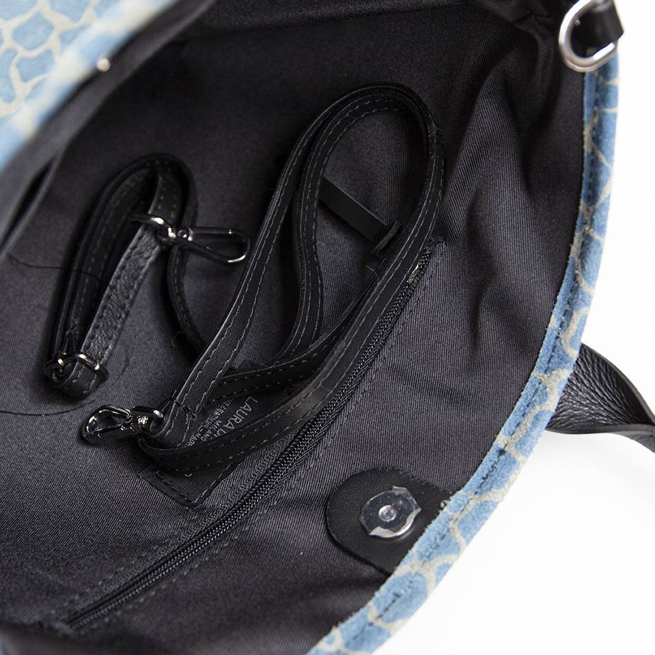 Laura Di Maggio JENNY – Borsa In Camoscio Stampa Giraffa Avio