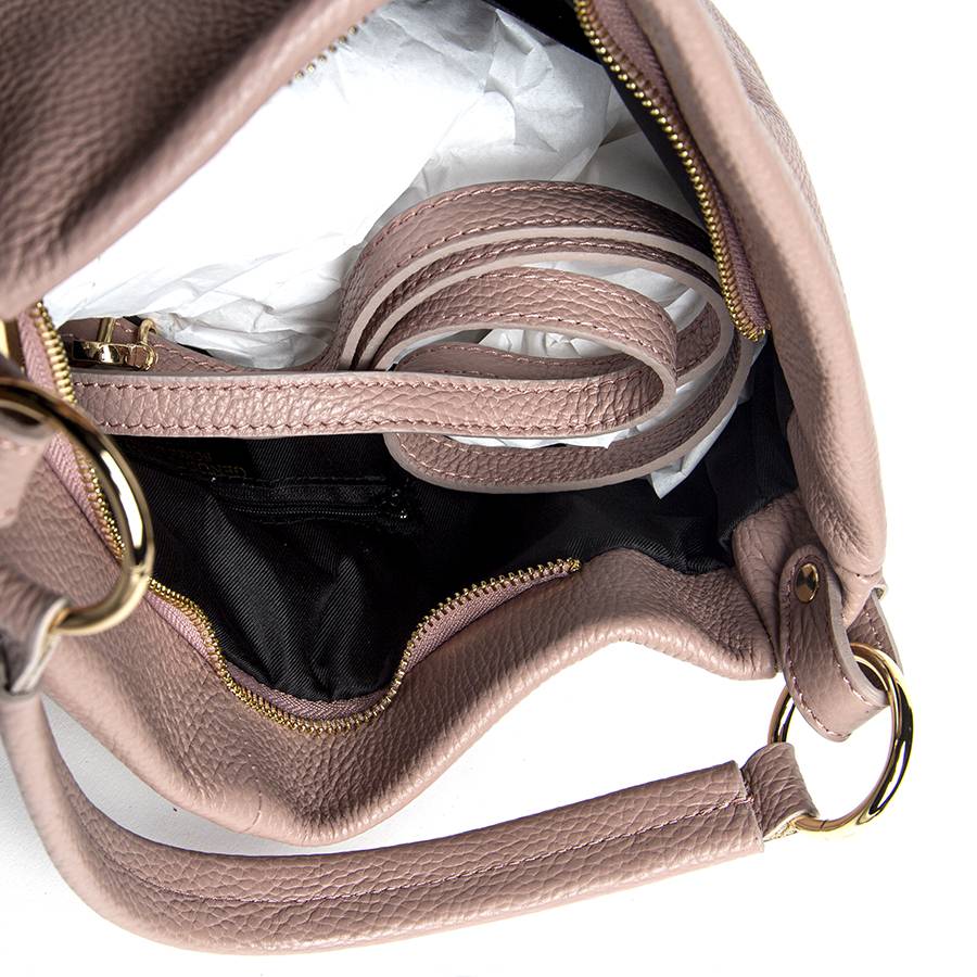 Laura Di Maggio JENNY – Sacca Morbida In Pelle Dollaro Rosa Antico