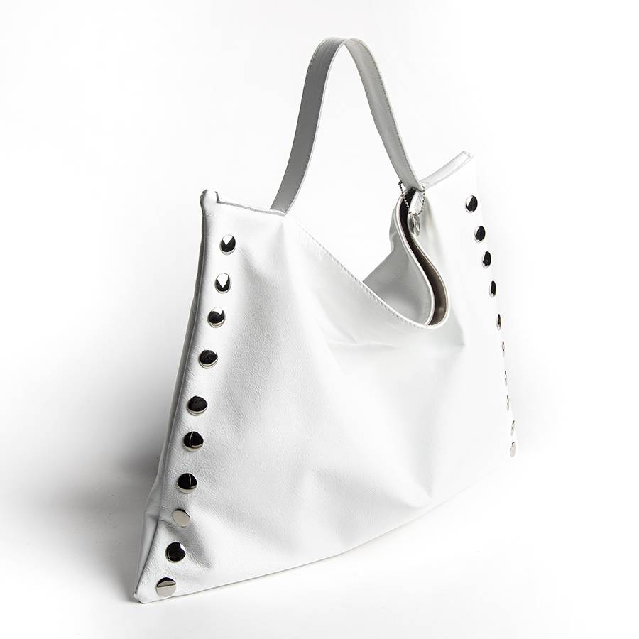 Laura Di Maggio JILLIAN BIG – Maxi Borsa In Pelle Nappa Bianca