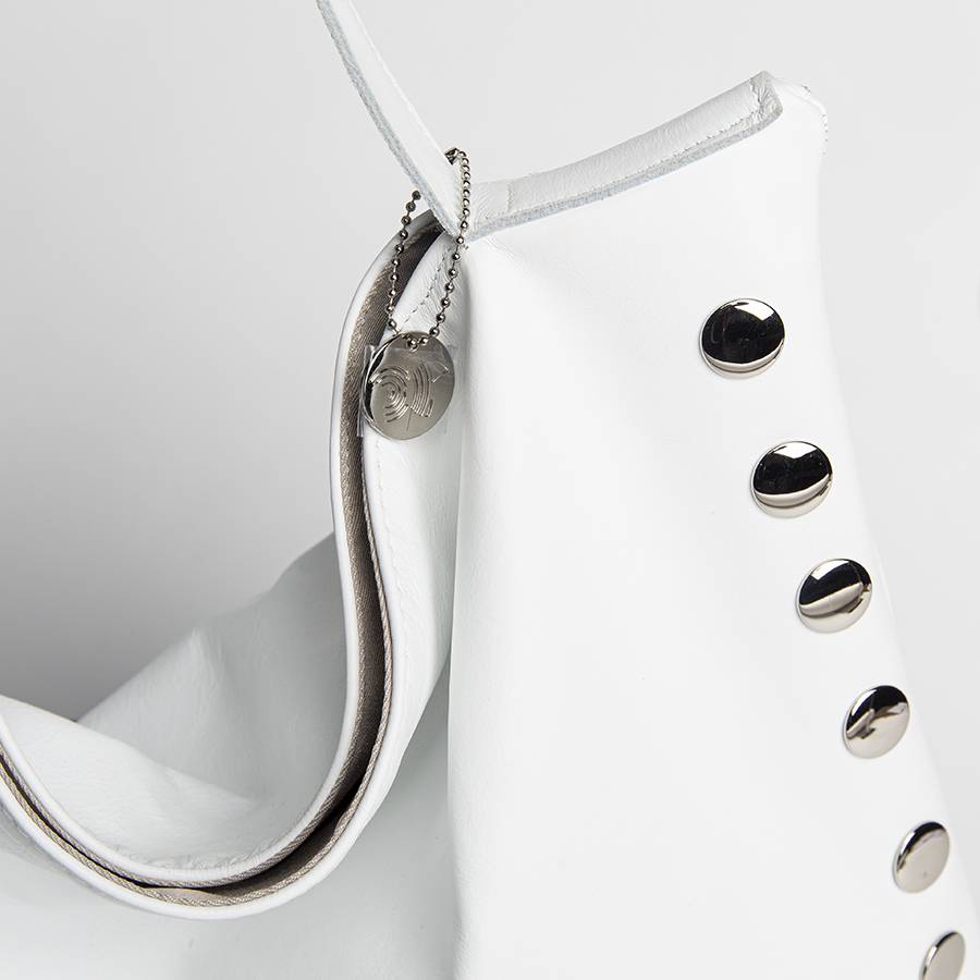 Laura Di Maggio JILLIAN BIG – Maxi Borsa In Pelle Nappa Bianca