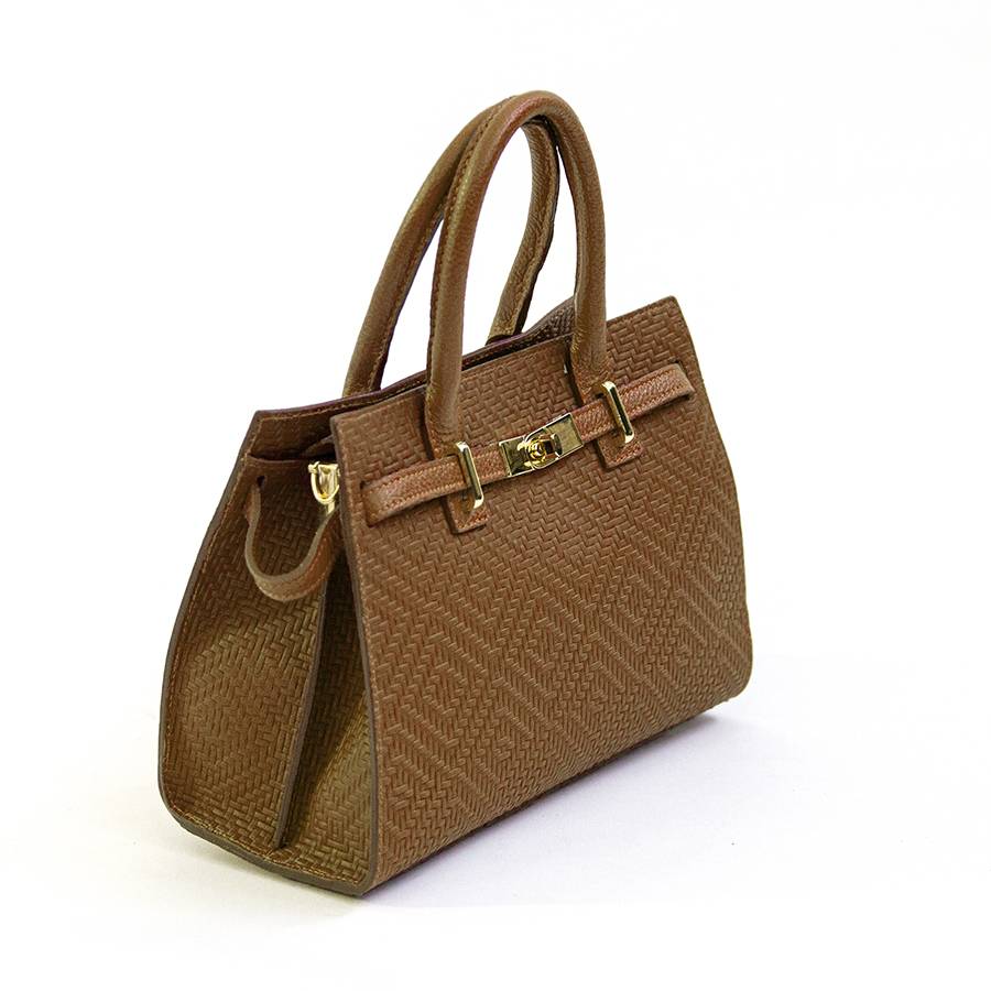 Laura Di Maggio KELLY – Borsa In Pelle Serigrafata Cuoio