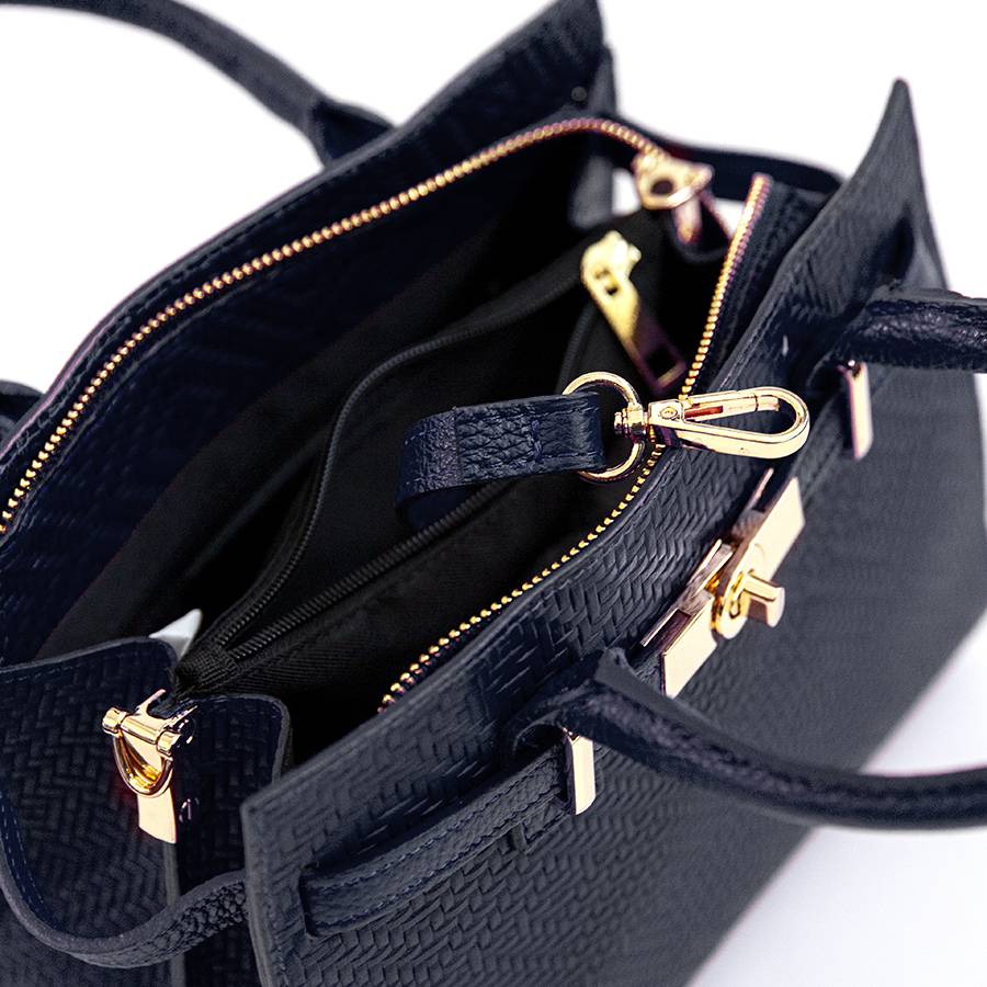 Laura Di Maggio KELLY – Borsa In Pelle Serigrafata Notte