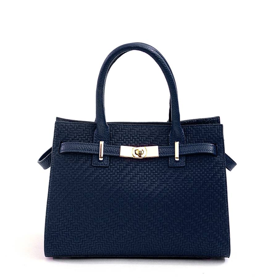 Laura Di Maggio KELLY – Borsa in pelle serigrafata notte