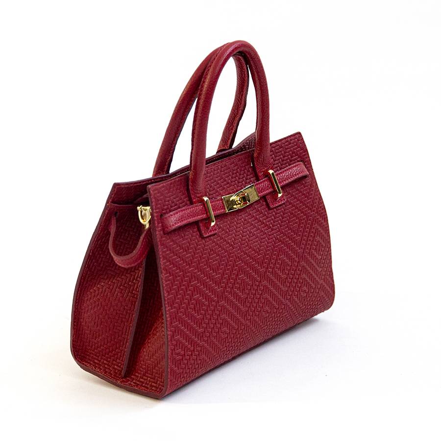 Laura Di Maggio KELLY – Borsa In Pelle Serigrafata Rossa