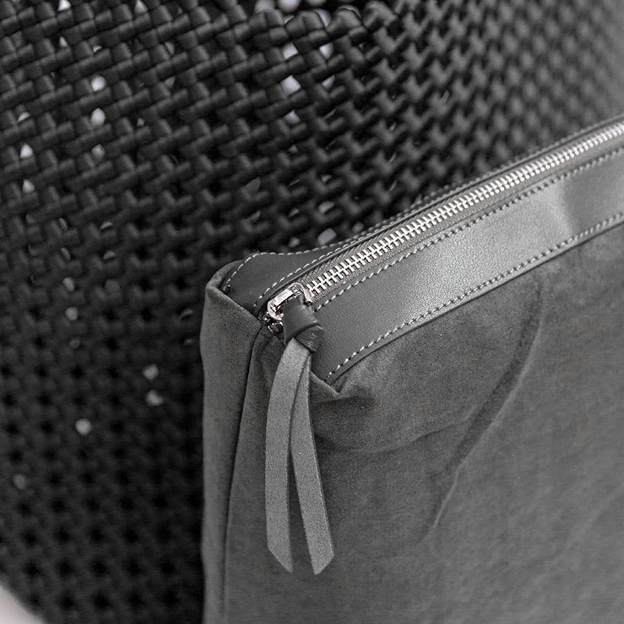 Laura Di Maggio KENDRA – Borsa Intrecciata In Raso Nero