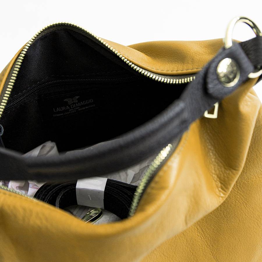Laura Di Maggio DEMY – Sacca In Pelle Nappa Senape