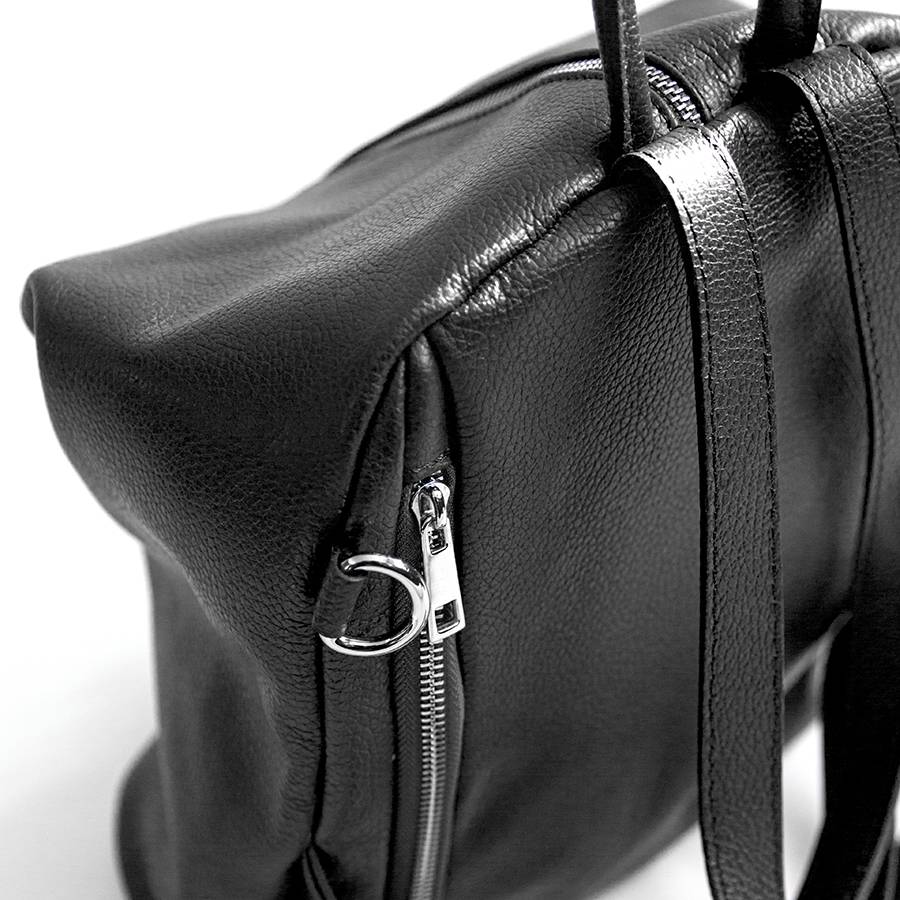 Laura Di Maggio FLIP – Zaino Con Zip In Pelle Nero