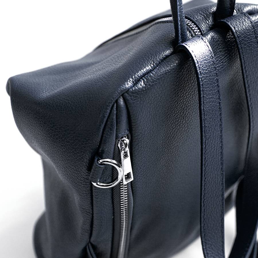 Laura Di Maggio FLIP – Zaino Con Zip In Pelle Notte