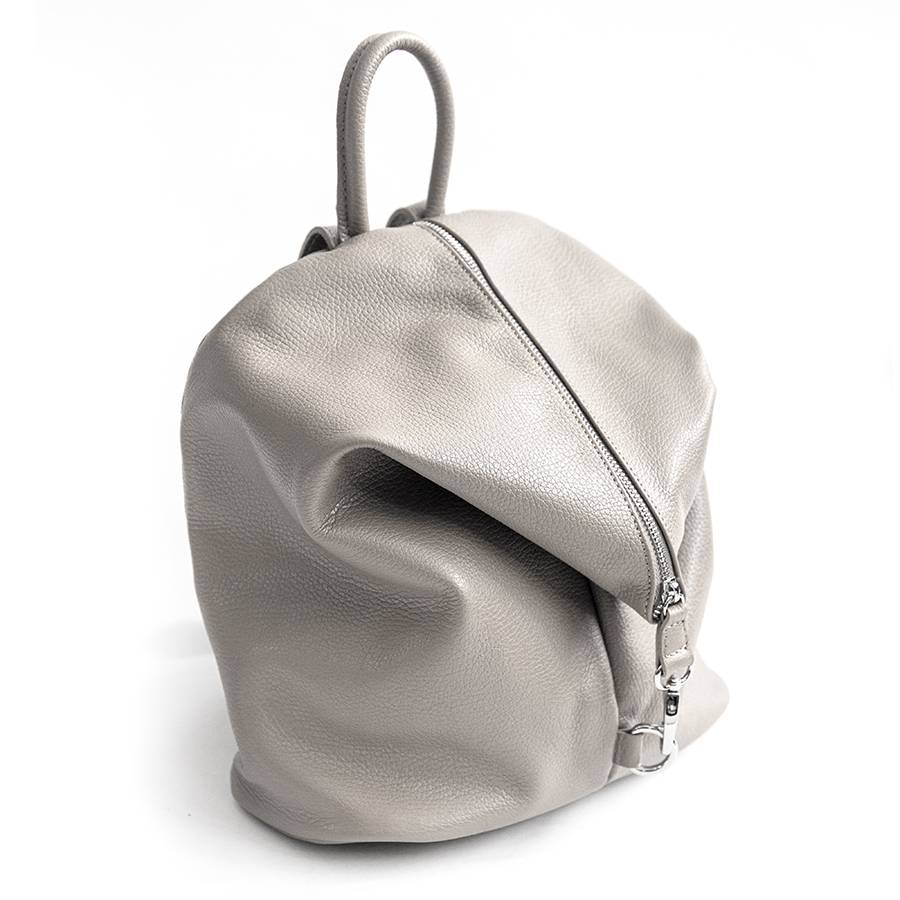 Laura Di Maggio FLIP – Zaino Con Zip In Pelle Panna