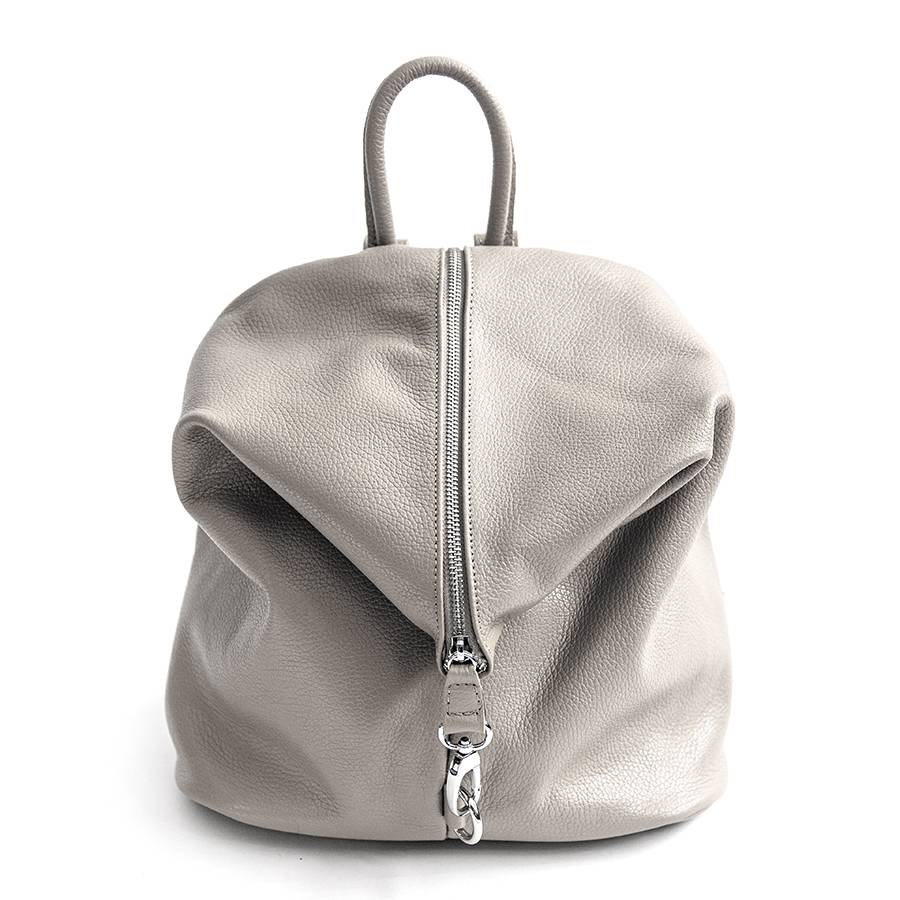 Laura Di Maggio FLIP – Zaino con zip in pelle panna