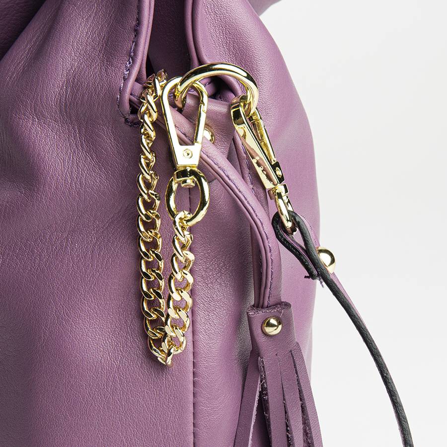 Laura Di Maggio GELSA – Sacca In Pelle Nappa Malva