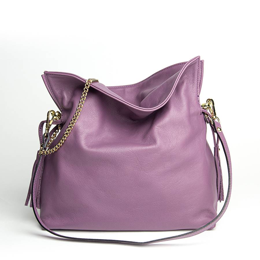 Laura Di Maggio GELSA – Sacca in pelle nappa malva