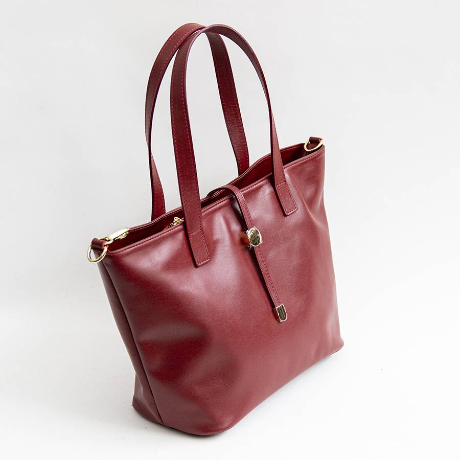 Laura Di Maggio LADY – Shopping In Pelle Soft Rubino