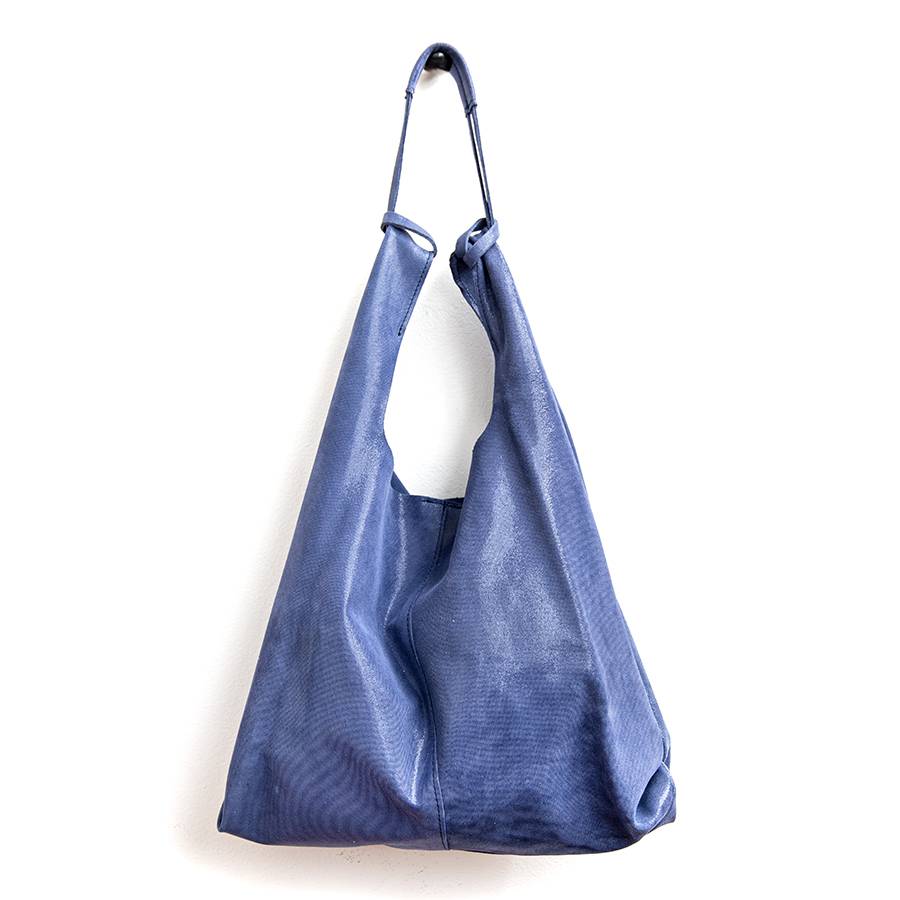 Laura Di Maggio LE SAC – sacca in pelle glitter blu