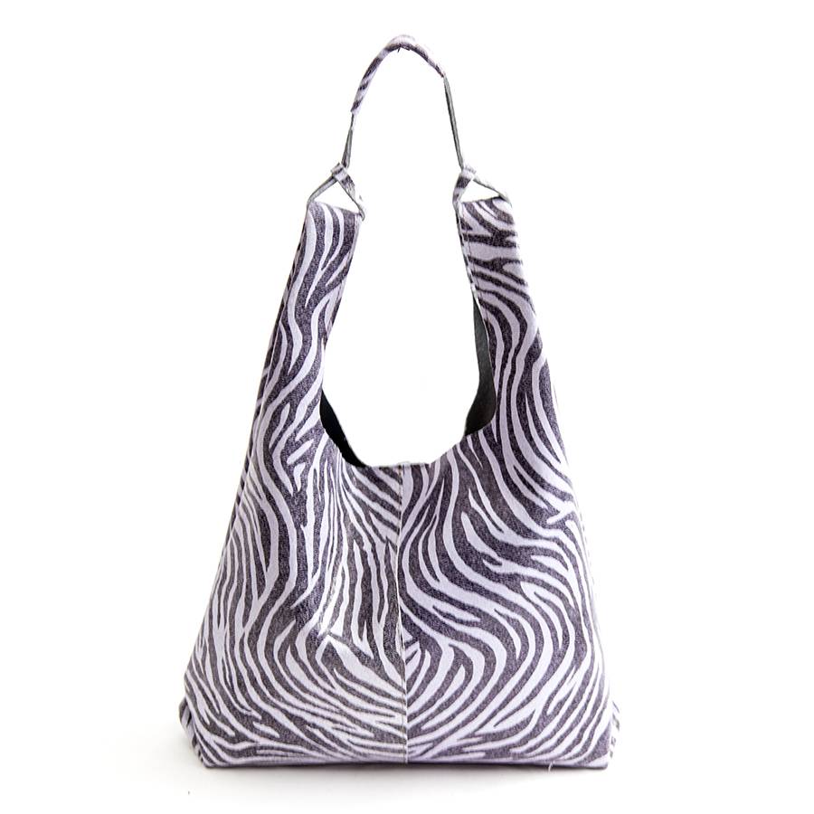 Laura Di Maggio LE SAC – sacca in pelle zebrata