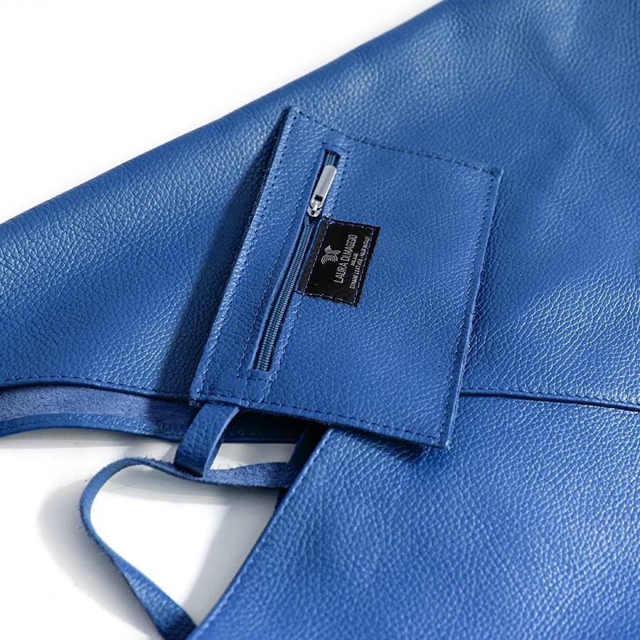 Laura Di Maggio LINA – Maxi Sacca In Pelle Blu