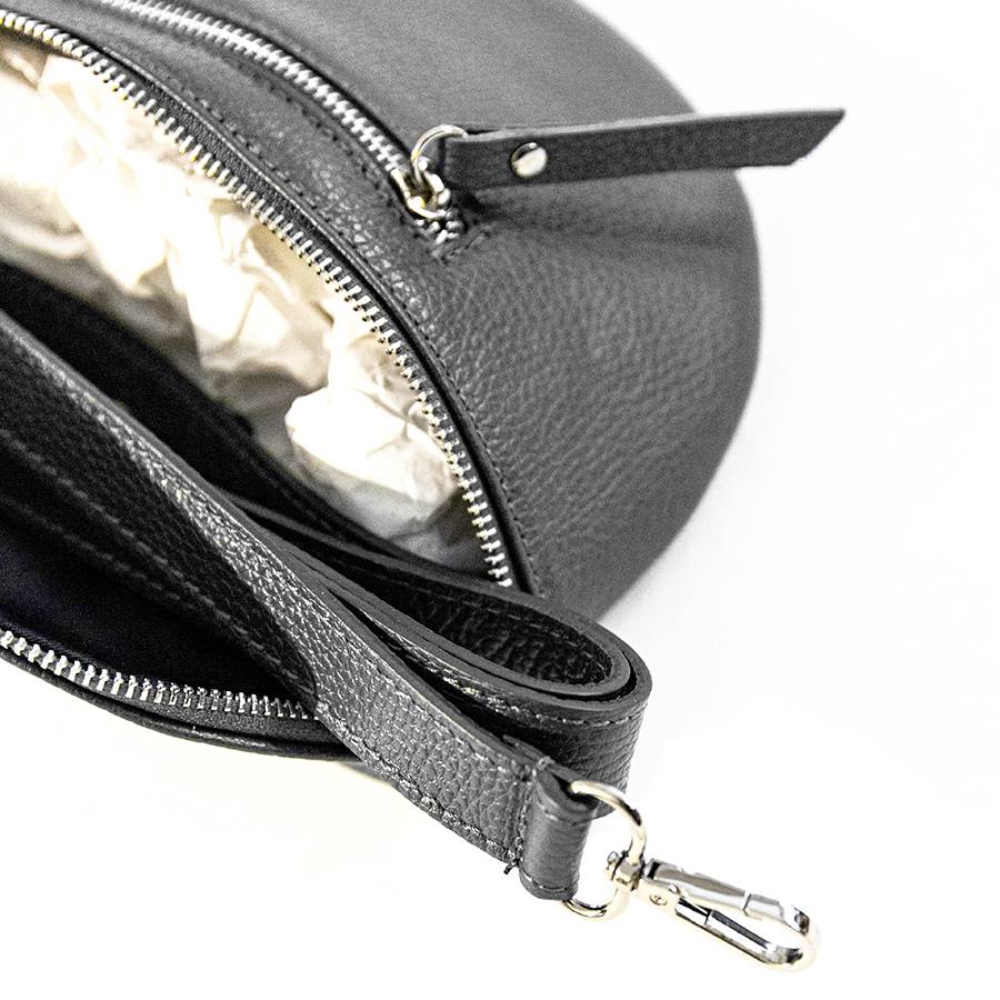 Laura Di Maggio MARSUPIO In Pelle Dollaro Grigio