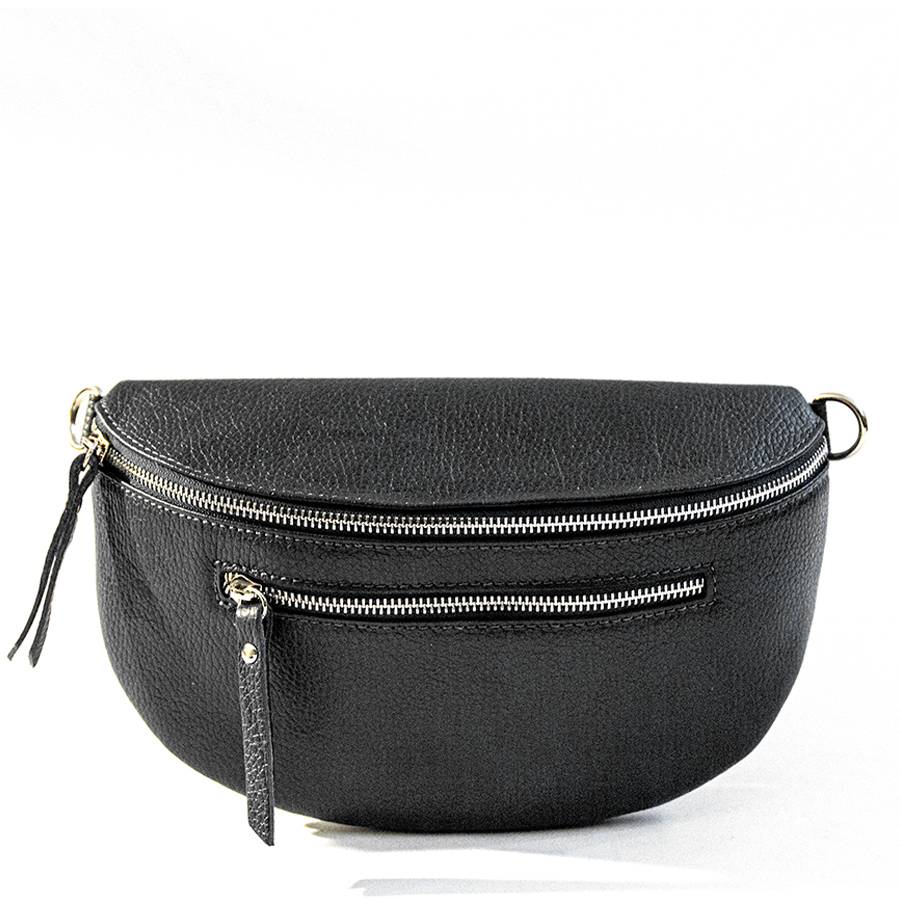 Laura Di Maggio MARSUPIO in pelle dollaro nero