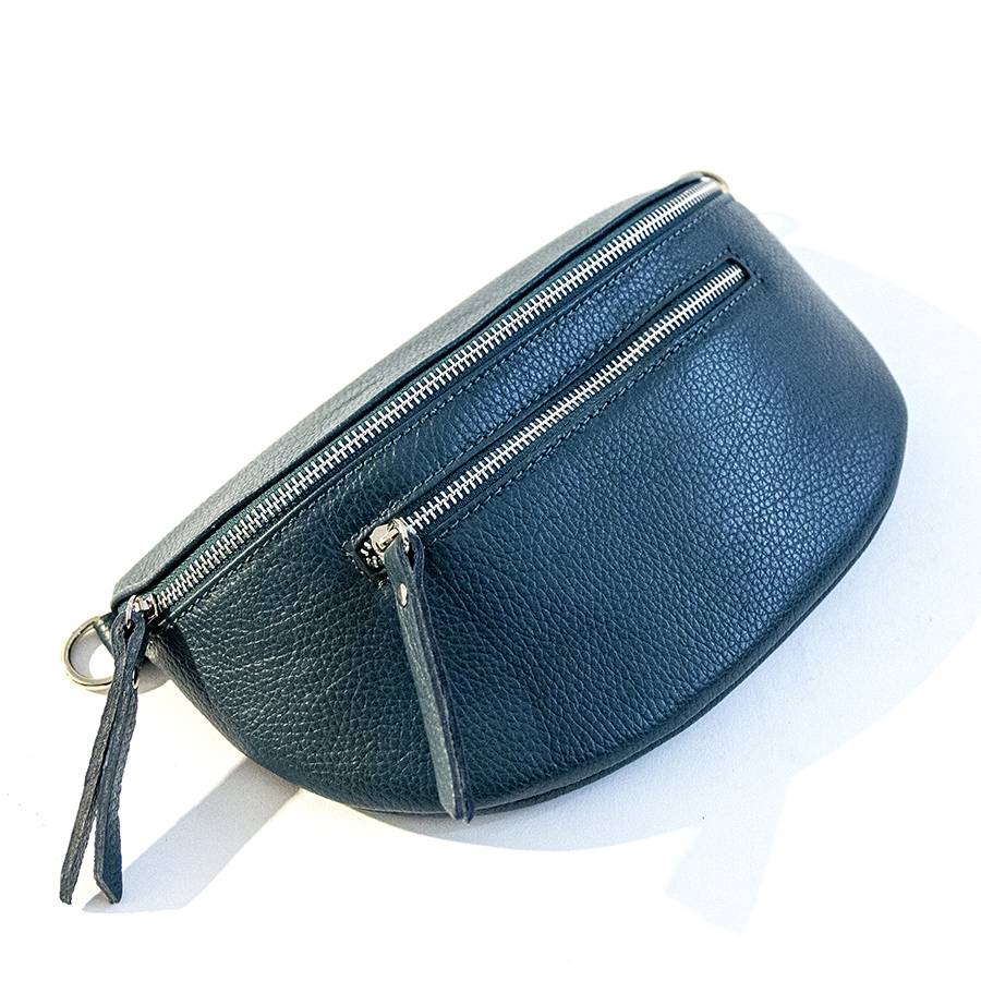 Laura Di Maggio MARSUPIO In Pelle Dollaro Petrolio