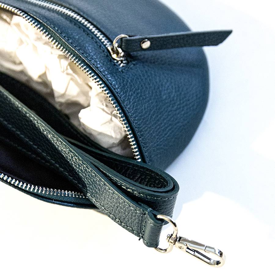 Laura Di Maggio MARSUPIO In Pelle Dollaro Petrolio