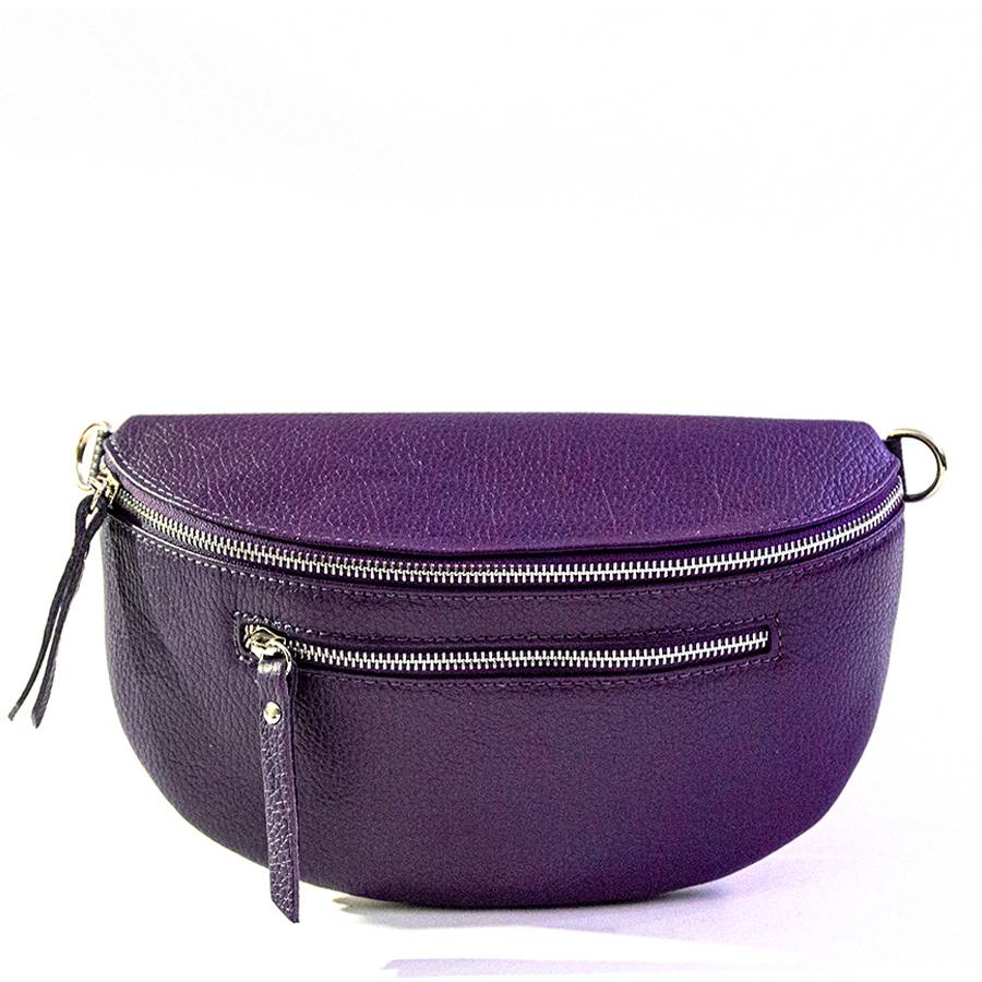 Laura Di Maggio MARSUPIO in pelle dollaro viola