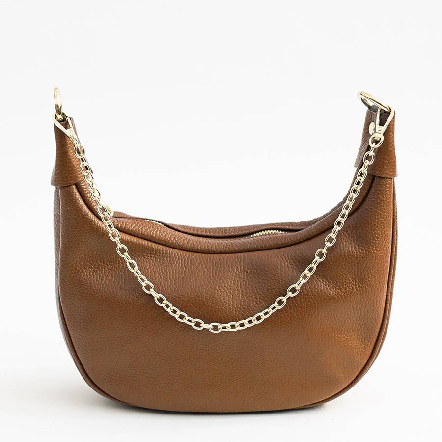 Laura Di Maggio MOON – Borsa a spalla in pelle cuoio