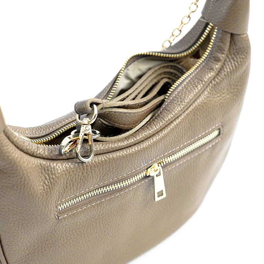 Laura Di Maggio MOON – Borsa A Spalla In Pelle Taupe