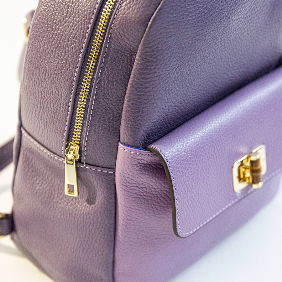 Laura Di Maggio NEMO – Zaino In Pelle Lilla & Violetto