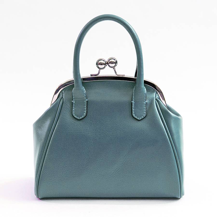 Laura Di Maggio NONNA – Borsa a clutch in nappa avio