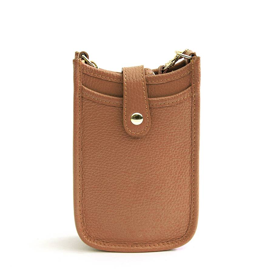 Laura Di Maggio PORTACELLULARE – pelle dollaro cuoio