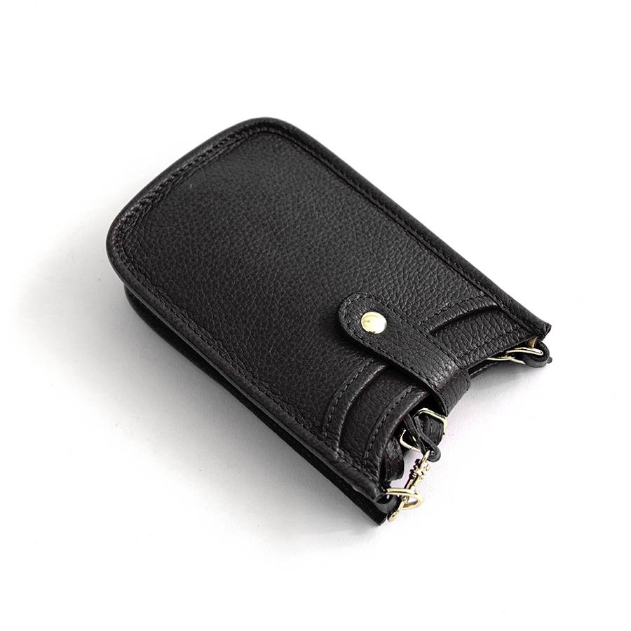 Laura Di Maggio PORTACELLULARE – Pelle Dollaro Nero