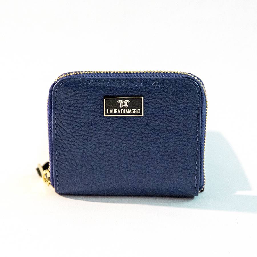 Laura Di Maggio PORTAFOGLIO Mini in pelle blu