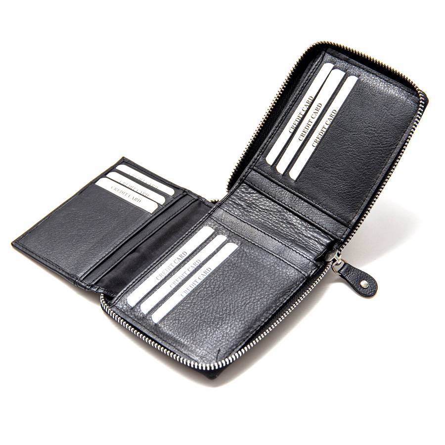 Laura Di Maggio Portafoglio Zip Pelle Nero