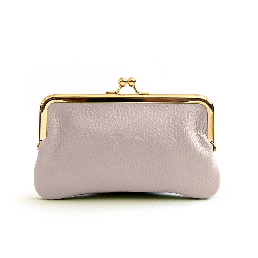 Laura Di Maggio PORTAMONETE in pelle cipria