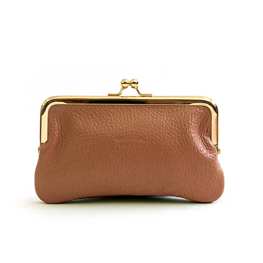 Laura Di Maggio PORTAMONETE in pelle cuoio