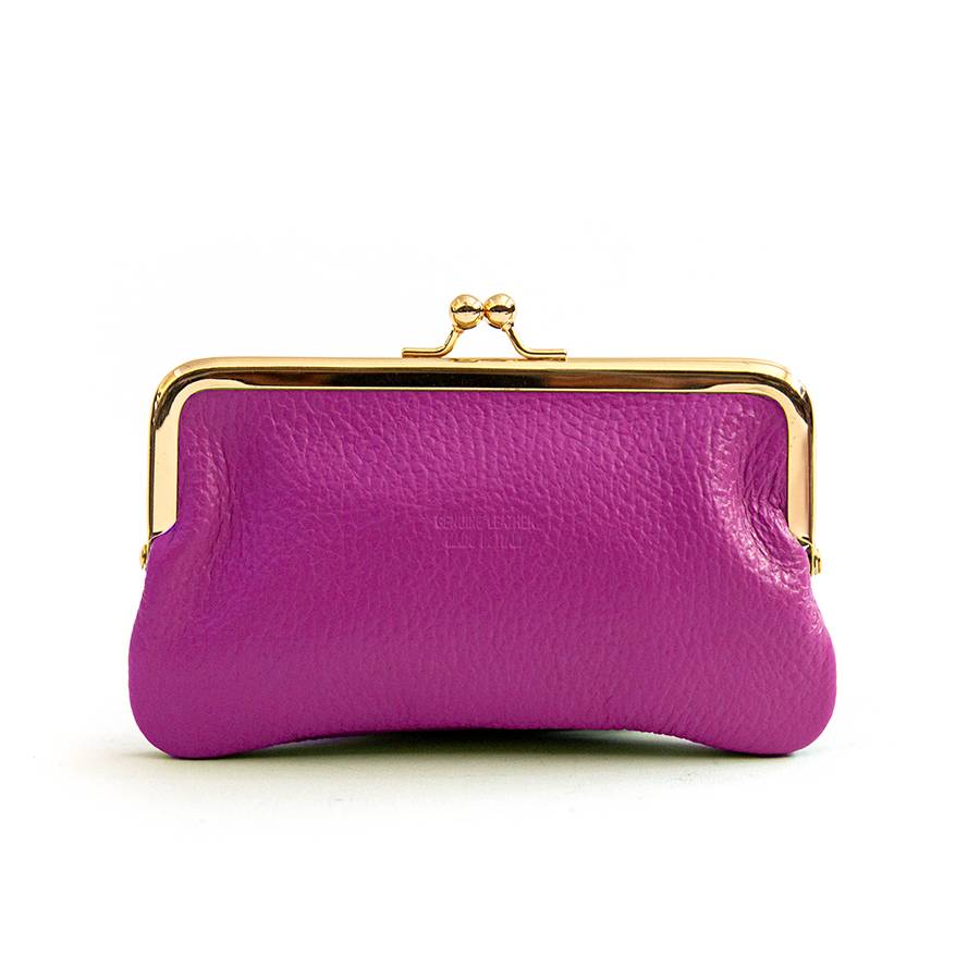 Laura Di Maggio PORTAMONETE in pelle fuxia