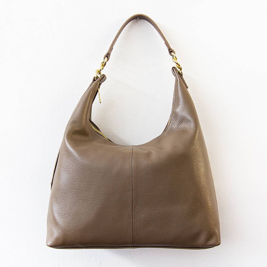 Laura Di Maggio SIDNEY – Sacca in pelle taupe