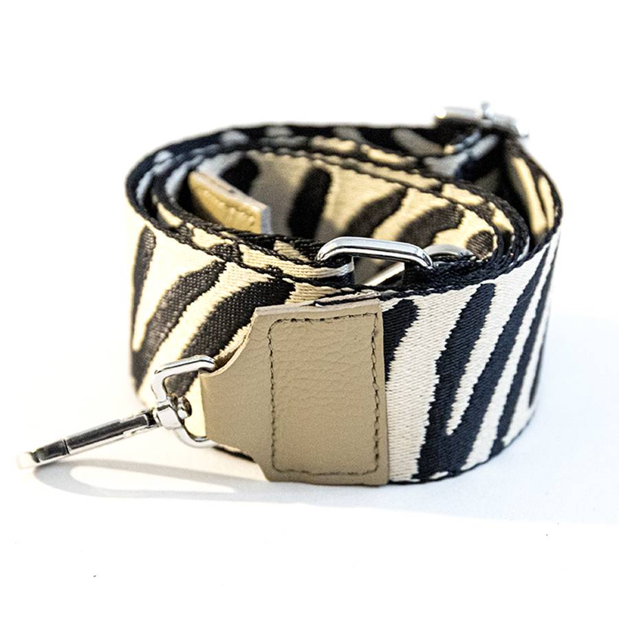 Laura Di Maggio TRACOLLA in tessuto e pelle beige