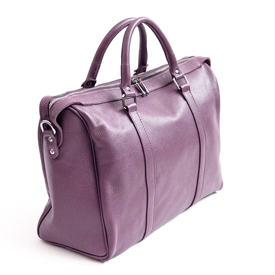 Laura Di Maggio TRAVEL – Borsone In Pelle Malva